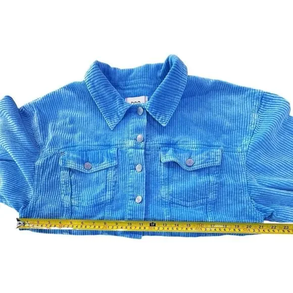 Urban Outfitters BDG blue corduroy cropped jacket L - Picture 11 of 16